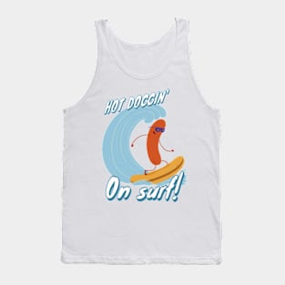 Hot Dog on Surf Tank Top